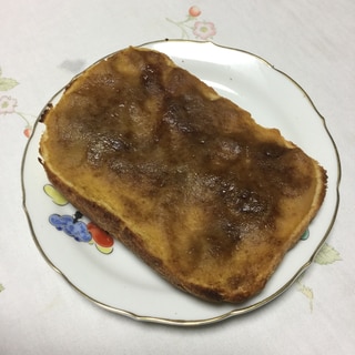 渋柿の皮とコーヒー牛乳のトースト